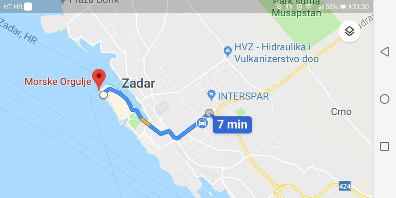 Neluna Lejlighed Zadar Eksteriør billede